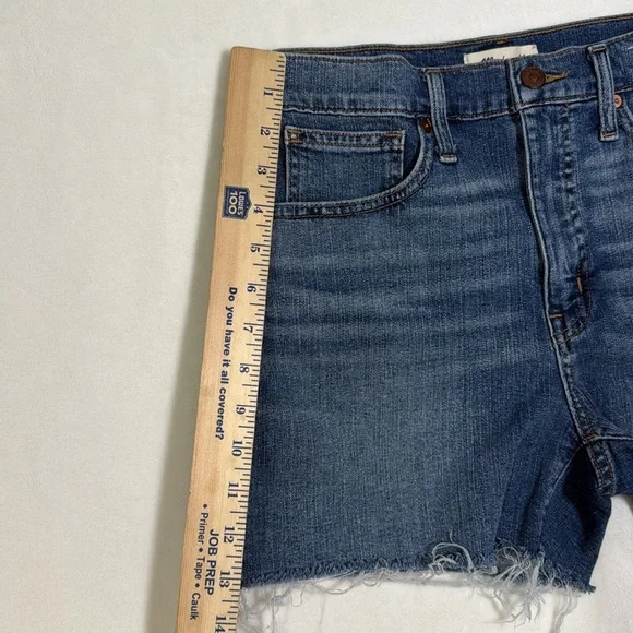 Madewell High Rise Blue Denim Shorts- Size 26 - Picture 10 of 11